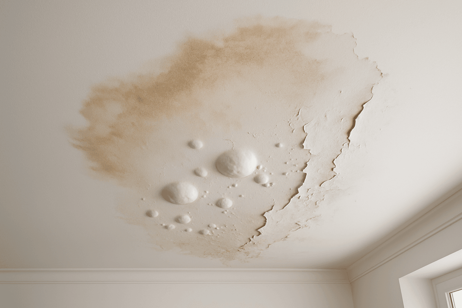 Roof Leak Causing Ceiling Water Damage: How to Assess, Dry, and Claim