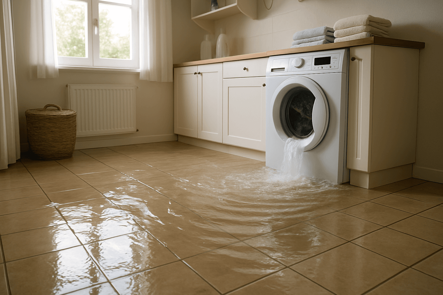 Washing Machine Overflow Water Damage: What to Do Right Now