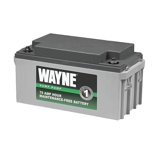Wayne WSB1275 12V 75Ah Maintenance-Free Standby Battery (Fits ESP25N, WSS30VN, WBPS50, Ships Charged)