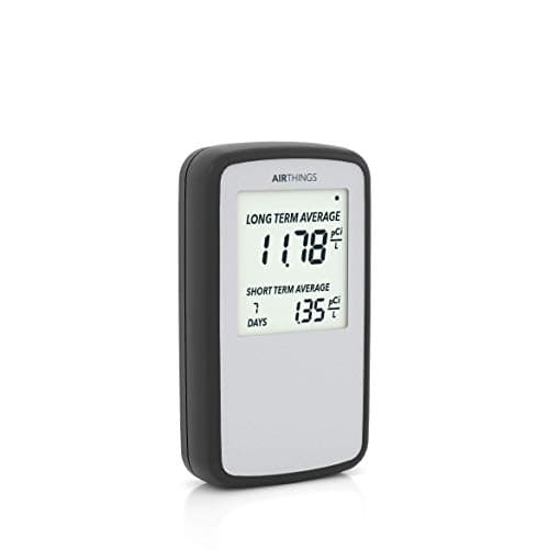 Airthings Corentium Home 223 Radon Detector (Battery Powered, 3 AAA, pCi/L)