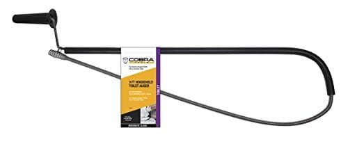 Cobra Products 40030 3/8 in x 3 ft Home Toilet Auger (Poly Safety Tube)