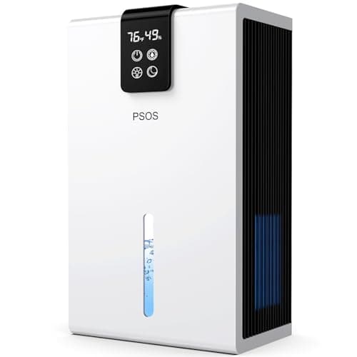 PSOS 98 oz Dehumidifier with Humidity Display (Sleep Mode Under 30 dBA)