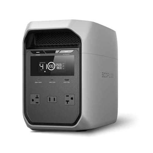 EcoFlow DELTA 3 Classic Portable Power Station (1,024 Wh, 1,800 W AC, 3,600 W Surge, Under 10 ms UPS)