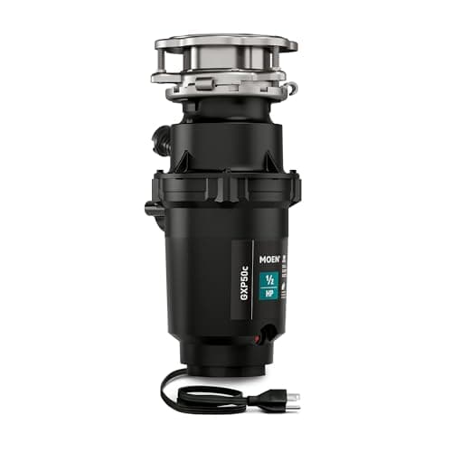 Moen GXP50C Prep Series PRO 1/2 HP Continuous Feed Compact Garbage Disposal with Power Cord