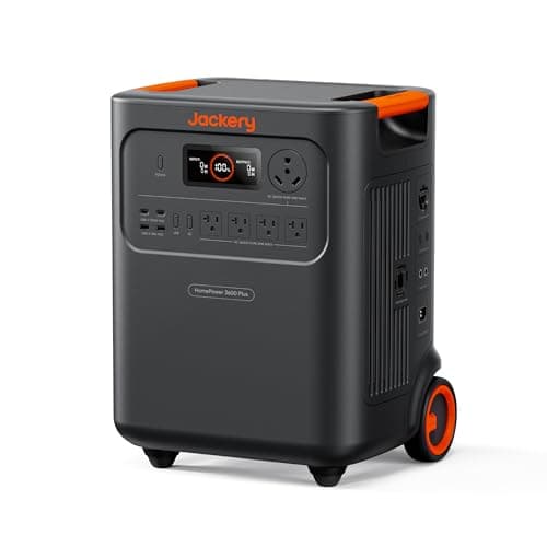 Jackery HomePower 3600 Plus Power Station (3,584 Wh, 3,600 W AC, Expandable to 21 kWh)