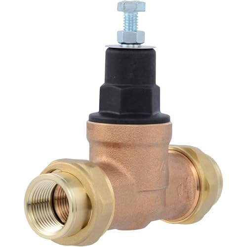 Cash Acme EB45 3/4 in Pressure Regulating Valve (Whole-House PRV, Double Union NPT, Preset 60 psi)