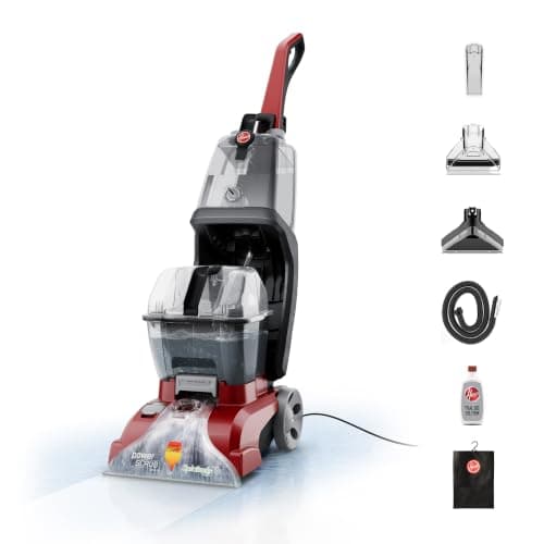 Hoover PowerScrub Deluxe Carpet Cleaner (Dual Tank, 8 ft Hose, HeatForce Drying)