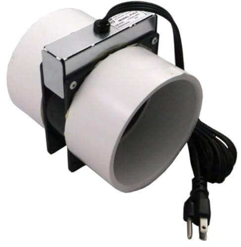 Tjernlund PVC4 Radon Mitigation Fan (Direct Fit to 4 in Schedule 40 PVC, 6 ft Cord)