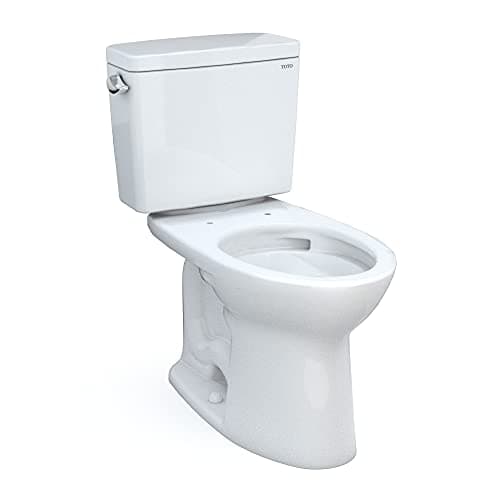 TOTO Drake CST776CSFG Two-Piece Elongated Toilet (1.6 GPF Tornado Flush, 3 in Flush Valve, Universal Height)