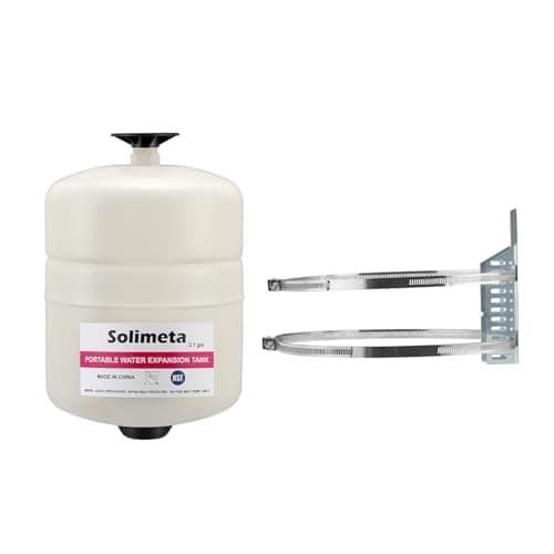 Solimeta 2.1 Gallon Potable Water Expansion Tank (Wall Mounting Bracket, 3/4 in MNPT, 150 psi, 200°F)