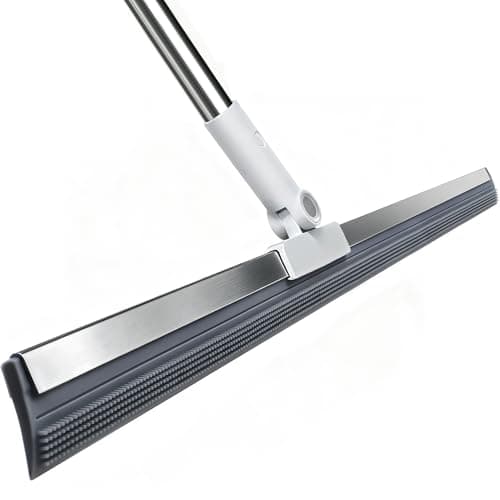 Purexa 19.7 in Floor Squeegee with 51–58 in Telescoping Handle (Dual-Side TPE Blade, Pivoting Head)