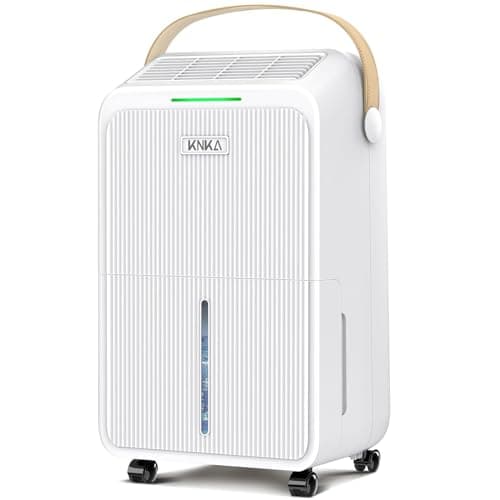 KNKA 34 Pint Dehumidifier With Wheels (Drain Hose Included, 2,500 Sq Ft)