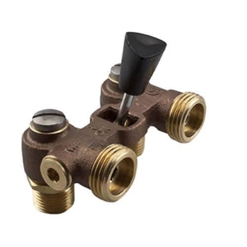 Watts Duo-Cloz 2T-M2 Single-Lever Washing Machine Shutoff Valve (1/2 in NPT or Solder)