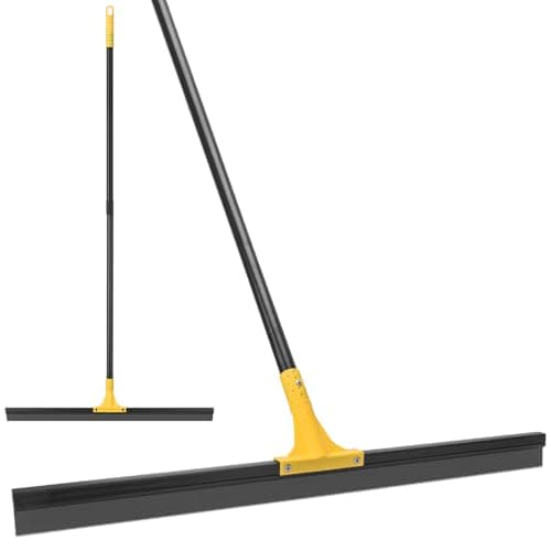 KeFanta 30 in Rubber Floor Squeegee with 59 in Handle (Heavy Duty, for Concrete and Tile)