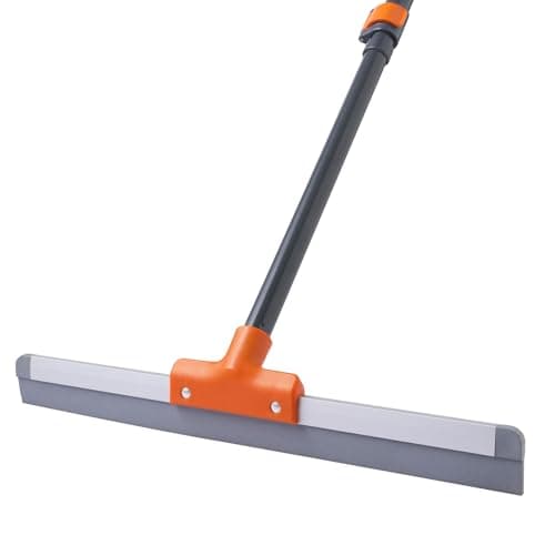 CLEANHOME 17 in Rubber Floor Squeegee with 44–54 in Extendable Handle (Aluminum Base)
