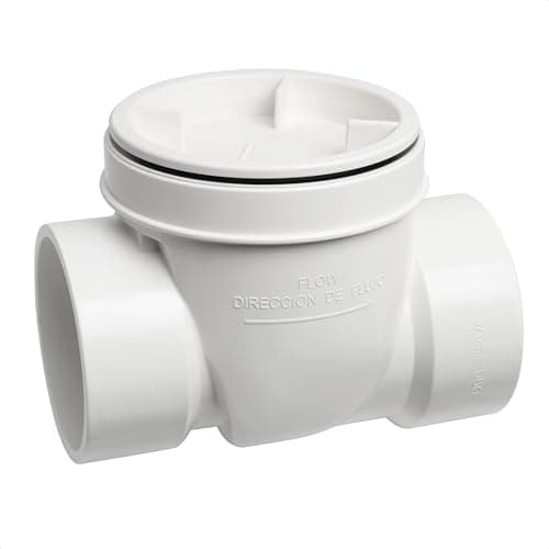Cinsda 3 in PVC Backwater Valve (Solvent-Weld, EPDM-Sealed Access Cover)