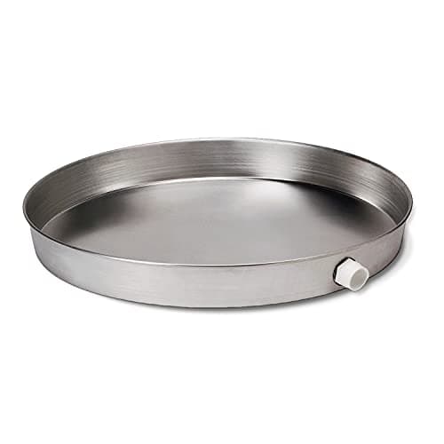 Everflow AWHP28 Aluminum Water Heater Drain Pan (28 in Base, 30 in Top, 2.5 in Deep)