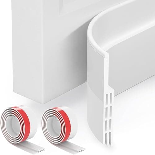 Grotheory Door Draft Stopper 2-Pack (Silicone Stick-On Sweep, 2 x 39 in)