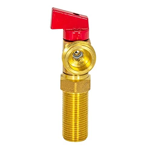 Eastman 60280 Outlet Box Washing Machine Valve (Red Handle, Hot, 1/2 in MIP or Sweat x 3/4 in MHT)