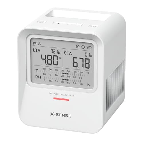 X-Sense XR0B-SR Radon Detector (Audible and Visual Alerts, 2-Year Battery)