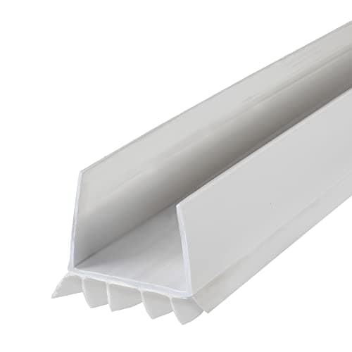 M-D Building Products Cinch U-Shape Slide-On Under Door Seal (Vinyl, 36 in, White)