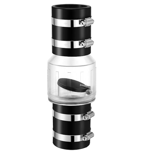 Ceoighe 2 in Quiet Sump Pump Check Valve (Spring-Loaded, Clear Body, 2 in Schedule 40)