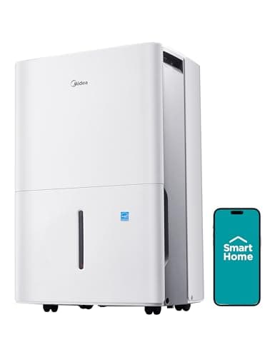 Midea 50 Pint Dehumidifier for Basements (Wi-Fi, 35% to 85% Humidistat, 4,500 Sq Ft Claim)