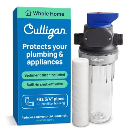 Culligan Whole House Water Filter System (3/4 in Standard Housing, Valve-in-Head Bypass, P5 Cartridge Included)