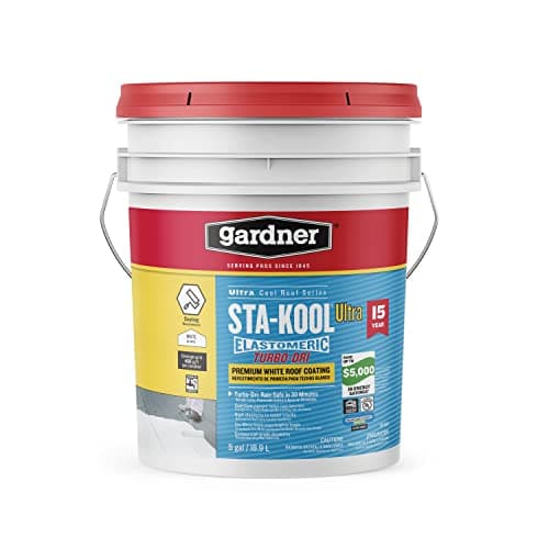 Gardner-Gibson Sta-Kool 15-Year Turbo-Dri Acrylic Elastomeric Roof Coating (White, 5 gal)