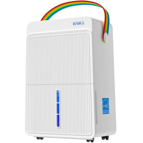KNKA 80 Pint ENERGY STAR Dehumidifier (56 Pints at 86°F, Auto Mode Holds 50%)