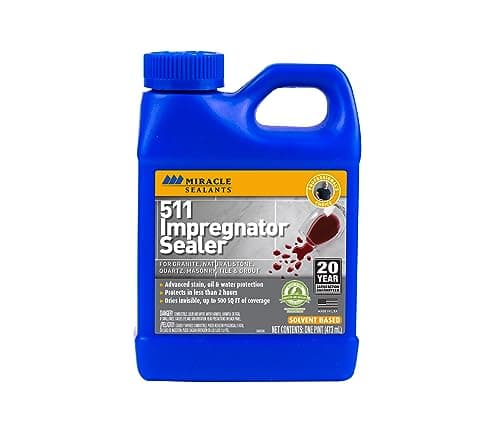 Miracle Sealants 511 Impregnator Penetrating Stone & Tile Sealer (Pint, Up to 500 sq ft)