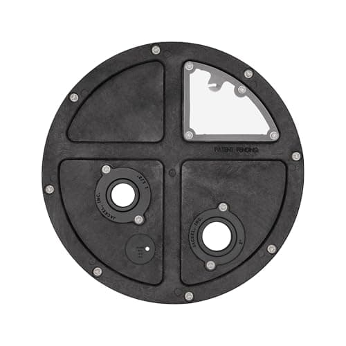 Jackel SF16314-CV Sump Basin Cover (20.5 in OD, Discharge and Vent Flanges, Reusable Seal, Stainless Bolts)
