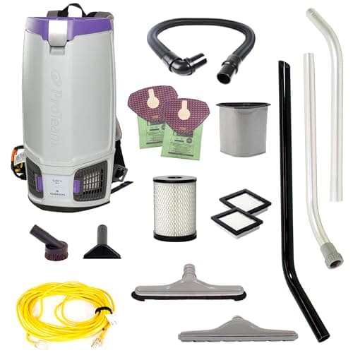 ProTeam GoFit 6 HEPA Commercial Backpack Vacuum with Remediation Tool Kit (6 qt, Model 107766)