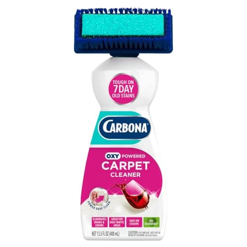 Carbona 2-in-1 Oxy-Powered Carpet Spot Cleaner, 13.5 fl oz (Built-In Sponge and Bristle Applicator)