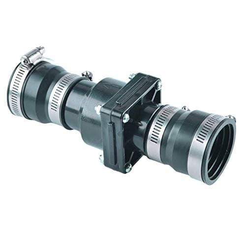 Hydro Master Sump Pump Check Valve (1-1/2 or 1-1/4 in, ABS Body, Stainless Clamps)