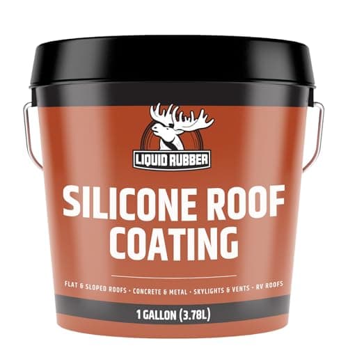 Liquid Rubber Silicone Roof Coating (White, 1 gal, Model 13201)