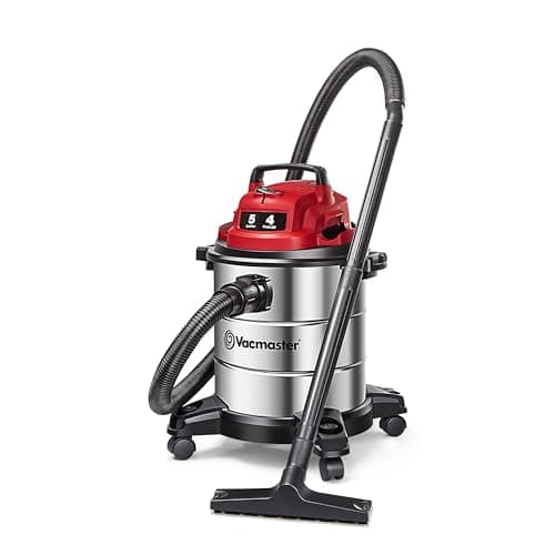 Vacmaster VOC508S 5 Gallon 4 Peak HP Stainless Steel Wet/Dry Vac (135 Air Watts)