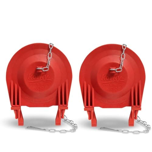 Korky 3062 Large 3-Inch Premium Toilet Flapper (Red Rubber, 2-Pack)