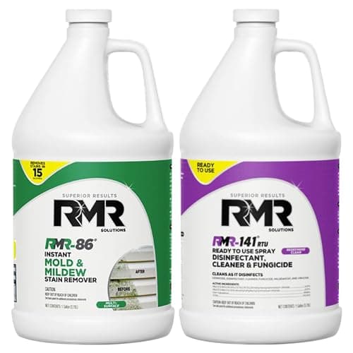 RMR DIY Mold Remover Bundle (RMR-86 Stain Remover + RMR-141 RTU Disinfectant, 2 x 1 Gallon)