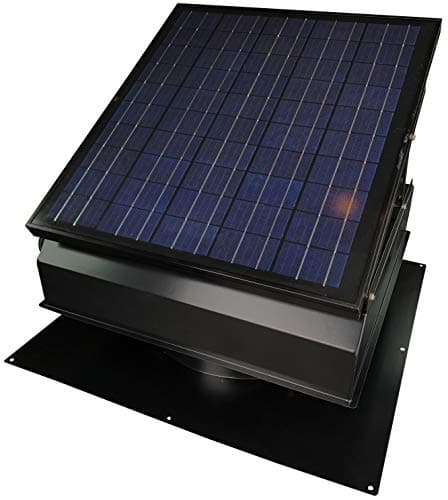 Remington Solar Builder Series 40-Watt Solar Attic Fan (Built-In Humidistat and Thermostat, 110V Night Adapter Included)