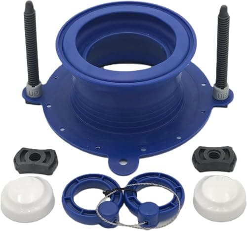 One N Done 200DS Wax-Free Toilet Seal Kit (Self-Adjusting, 3/8 in Above to 1.5 in Below Floor, Shims)