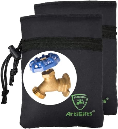 ArtiGifts Pro Outdoor Faucet Cover Socks (5.9 x 7.7 in, Set of 2)