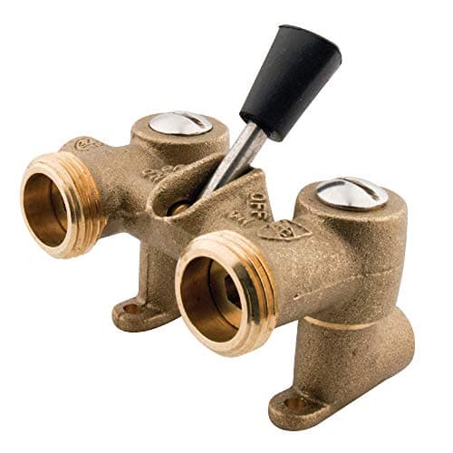 Kingston Brass KF1000 Single-Lever Dual Washing Machine Valve (1/2 in Sweat x 3/4 in Hose)