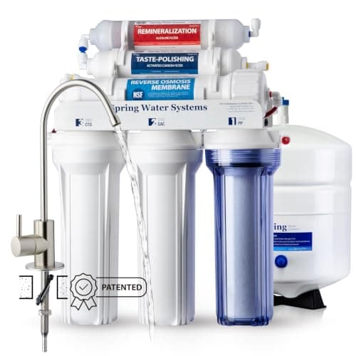 iSpring RCC7AK-BN 75 GPD 6-Stage Alkaline Reverse Osmosis System (NSF/ANSI 58, Tank Style)