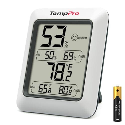 TempPro TP50 Digital Hygrometer (±2–3% RH Stated, High/Low Records)