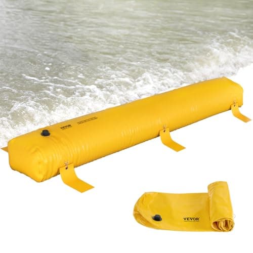 VEVOR Flood Barrier Hydro Bag 12 ft (Fill With Water, 12 in High, Holds up to 132 Gallons)