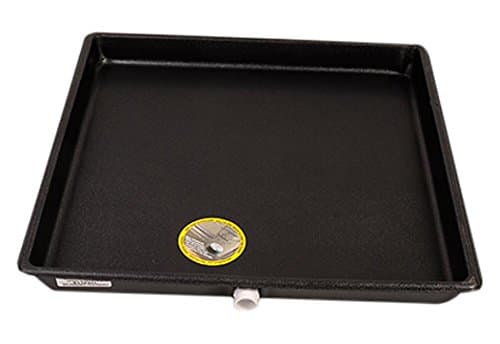 DiversiTech 6-2424L A/C Secondary Condensate Drain Pan (26.25 x 26.25 x 2.25 in, ABS, 3/4 in PVC Fitting)
