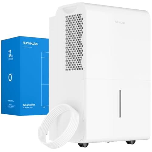 hOmeLabs 50 Pint Dehumidifier with Pump (Wi-Fi, 218 CFM)