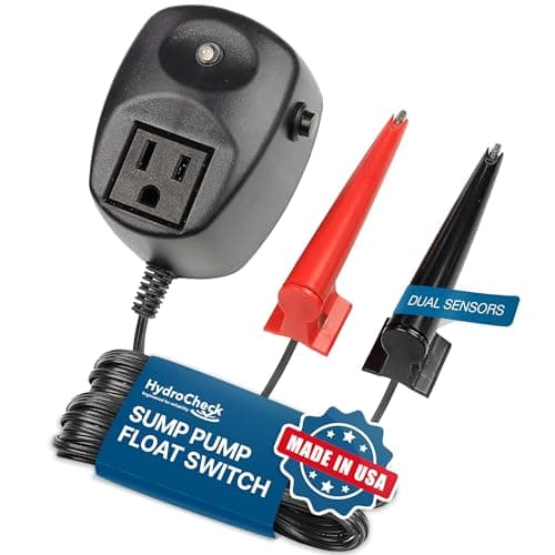 HydroCheck HC6000v2 Sump Pump Switch (Electronic Hi-Lo Sensors, Built-In Alarm)