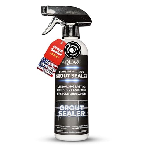 AQUA-X Clear Grout and Tile Sealer (16 oz Spray, Low VOC, Natural Finish)